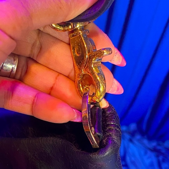 TORY BURCH Black Leather Crossbody/Shoulder Bag w/Removable Strap, EUC - Picture 5 of 9